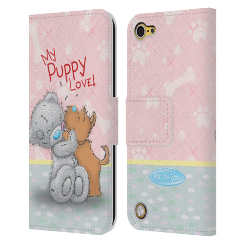 Me To You Classic Tatty Teddy Dog Pet Leather Book Wallet Case Cover For Apple iPod Touch 5G 5th Gen