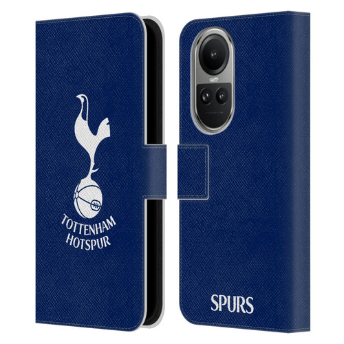 Tottenham Hotspur F.C. Badge Cockerel Leather Book Wallet Case Cover For OPPO Reno10 5G / Reno10 Pro 5G