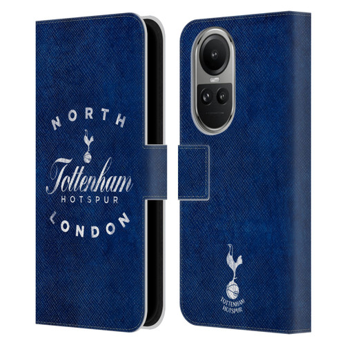 Tottenham Hotspur F.C. Badge North London Leather Book Wallet Case Cover For OPPO Reno10 5G / Reno10 Pro 5G