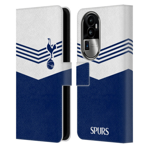Tottenham Hotspur F.C. Badge 1978 Stripes Leather Book Wallet Case Cover For OPPO Reno10 Pro+
