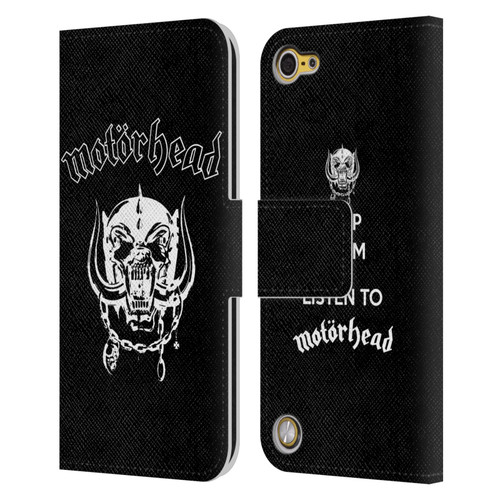 Motorhead Graphics Classic Logo Leather Book Wallet Case Cover For Apple iPod Touch 5G 5th Gen