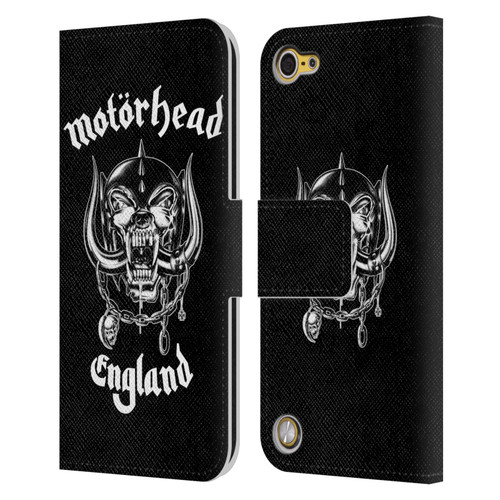 Motorhead Graphics England Leather Book Wallet Case Cover For Apple iPod Touch 5G 5th Gen