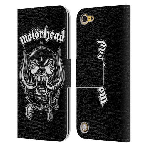 Motorhead Graphics Silver War Pig Leather Book Wallet Case Cover For Apple iPod Touch 5G 5th Gen