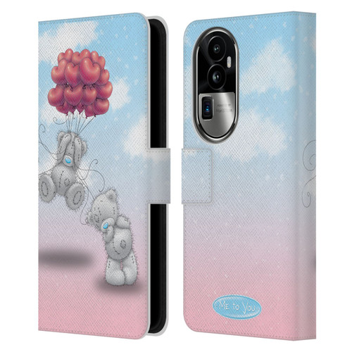 Me To You Classic Tatty Teddy Heart Balloons Leather Book Wallet Case Cover For OPPO Reno10 Pro+