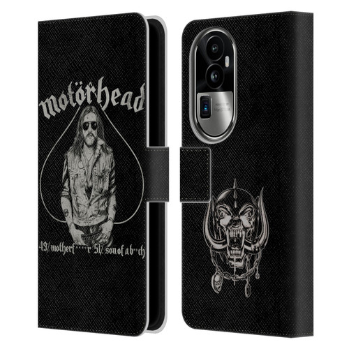 Motorhead Graphics Ace Of Spades Lemmy Leather Book Wallet Case Cover For OPPO Reno10 Pro+