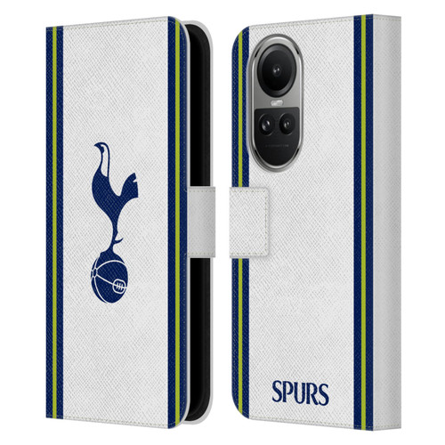 Tottenham Hotspur F.C. 2022/23 Badge Kit Home Leather Book Wallet Case Cover For OPPO Reno10 5G / Reno10 Pro 5G