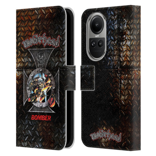 Motorhead Key Art Bomber Cross Leather Book Wallet Case Cover For OPPO Reno10 5G / Reno10 Pro 5G