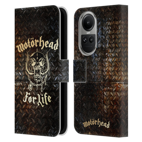 Motorhead Key Art For Life Leather Book Wallet Case Cover For OPPO Reno10 5G / Reno10 Pro 5G