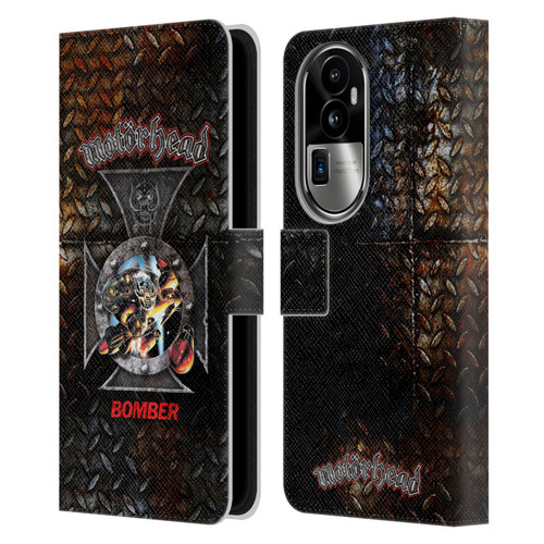 Motorhead Key Art Bomber Cross Leather Book Wallet Case Cover For OPPO Reno10 Pro+