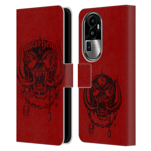 Motorhead Tours 1975 Leather Book Wallet Case Cover For OPPO Reno10 Pro+