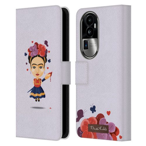Frida Kahlo Doll Solo Leather Book Wallet Case Cover For OPPO Reno10 Pro+