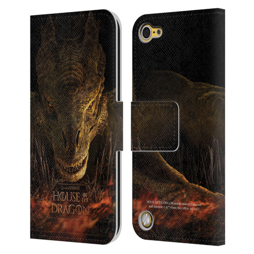 House Of The Dragon: Television Series Art Syrax Poster Leather Book Wallet Case Cover For Apple iPod Touch 5G 5th Gen