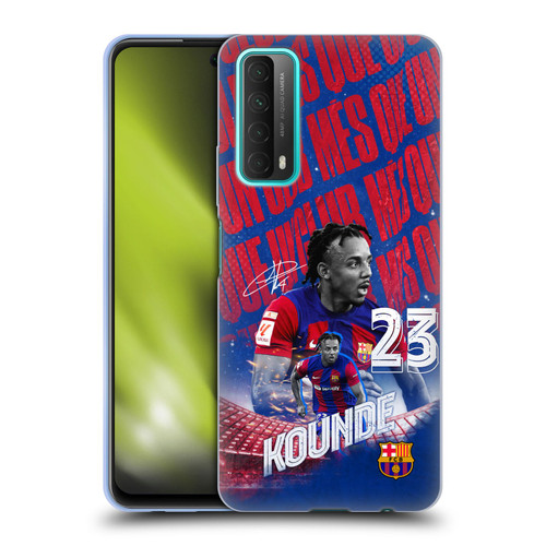 FC Barcelona 2023/24 First Team Jules Koundé Soft Gel Case for Huawei P Smart (2021)