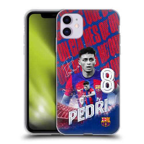 FC Barcelona 2023/24 First Team Pedri Soft Gel Case for Apple iPhone 11