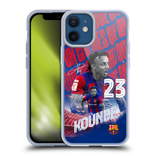 FC Barcelona 2023/24 First Team Jules Koundé Soft Gel Case for Apple iPhone 12 Mini & MagSafe