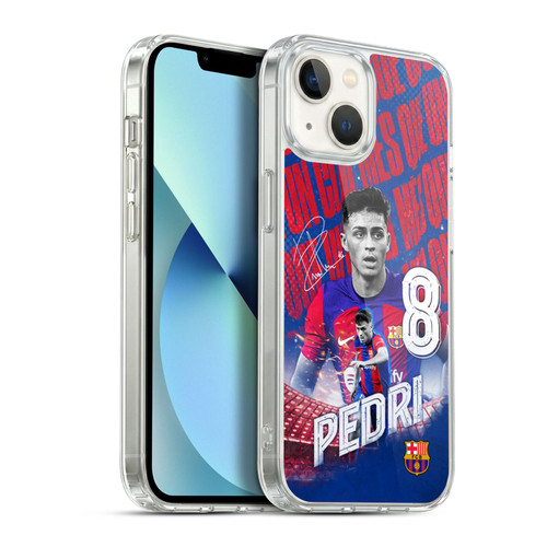 FC Barcelona 2023/24 First Team Pedri Soft Gel Case for Apple iPhone 13