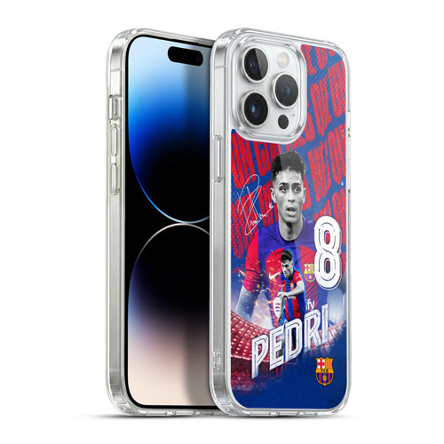 FC Barcelona 2023/24 First Team Pedri Soft Gel Case for Apple iPhone 13 Pro Max & MagSafe