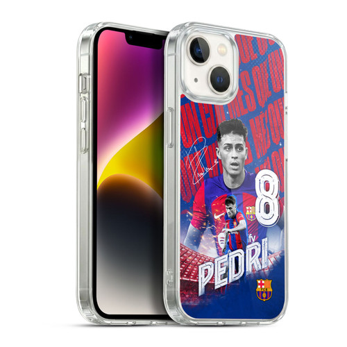 FC Barcelona 2023/24 First Team Pedri Soft Gel Case for Apple iPhone 14