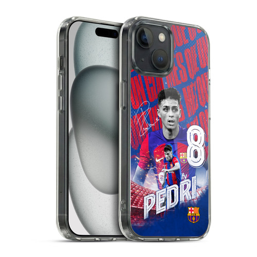 FC Barcelona 2023/24 First Team Pedri Soft Gel Case for Apple iPhone 15 & MagSafe