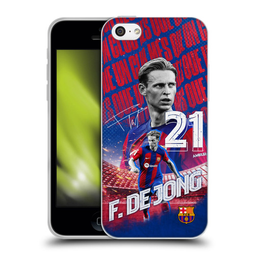 FC Barcelona 2023/24 First Team Frenkie de Jong Soft Gel Case for Apple iPhone 5c