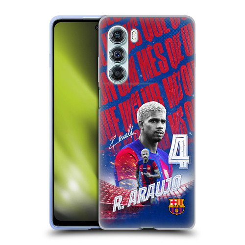 FC Barcelona 2023/24 First Team Ronald Araújo Soft Gel Case for Motorola Edge S30 / Moto G200 5G