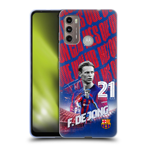 FC Barcelona 2023/24 First Team Frenkie de Jong Soft Gel Case for Motorola Moto G60 / Moto G40 Fusion