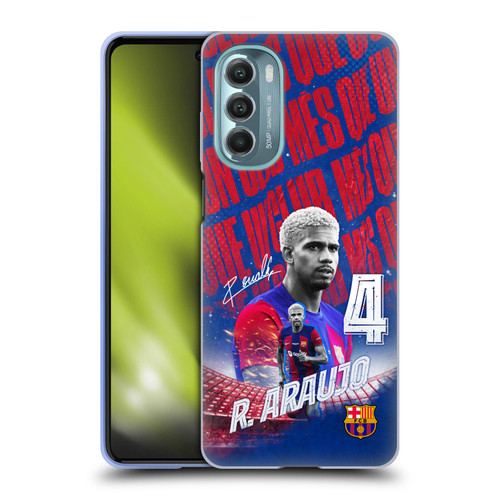 FC Barcelona 2023/24 First Team Ronald Araújo Soft Gel Case for Motorola Moto G Stylus 5G (2022)
