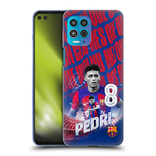 FC Barcelona 2023/24 First Team Pedri Soft Gel Case for Motorola Moto G100