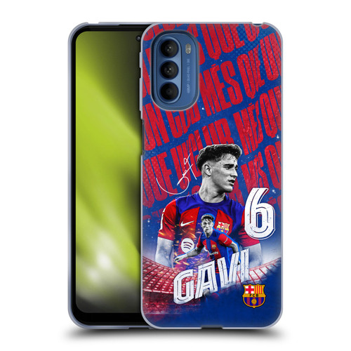 FC Barcelona 2023/24 First Team Gavi Soft Gel Case for Motorola Moto G41