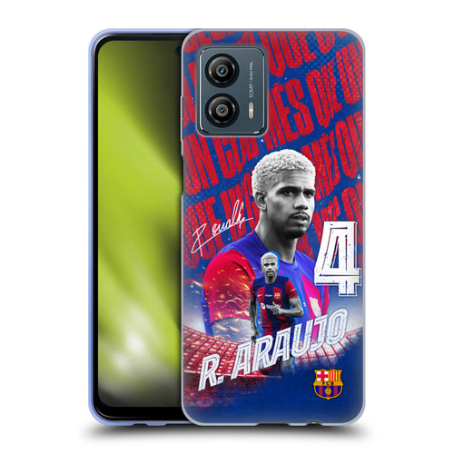 FC Barcelona 2023/24 First Team Ronald Araújo Soft Gel Case for Motorola Moto G53 5G