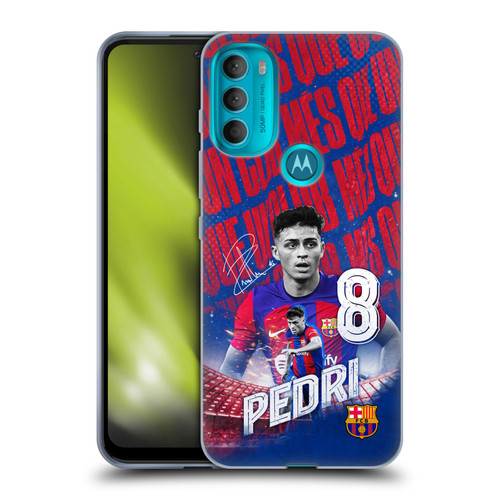 FC Barcelona 2023/24 First Team Pedri Soft Gel Case for Motorola Moto G71 5G