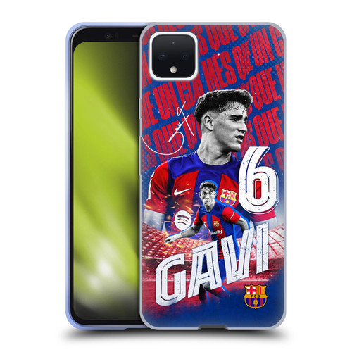 FC Barcelona 2023/24 First Team Gavi Soft Gel Case for Google Pixel 4 XL