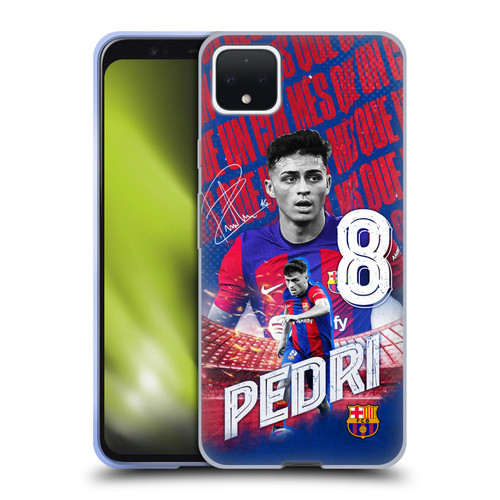 FC Barcelona 2023/24 First Team Pedri Soft Gel Case for Google Pixel 4 XL