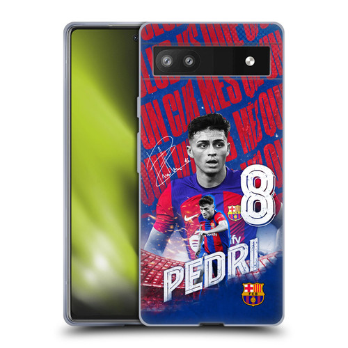 FC Barcelona 2023/24 First Team Pedri Soft Gel Case for Google Pixel 6a