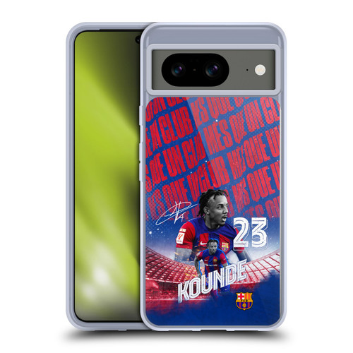 FC Barcelona 2023/24 First Team Jules Koundé Soft Gel Case for Google Pixel 8