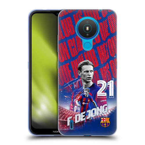 FC Barcelona 2023/24 First Team Frenkie de Jong Soft Gel Case for Nokia 1.4
