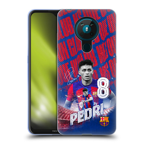 FC Barcelona 2023/24 First Team Pedri Soft Gel Case for Nokia 5.3