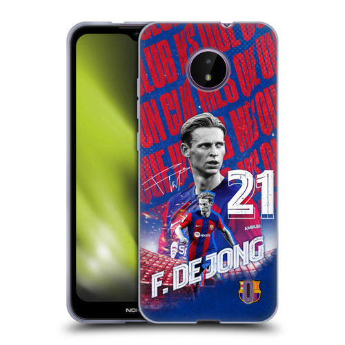 FC Barcelona 2023/24 First Team Frenkie de Jong Soft Gel Case for Nokia C10 / C20