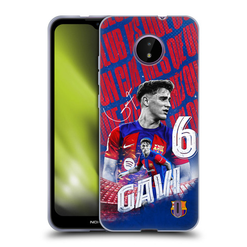 FC Barcelona 2023/24 First Team Gavi Soft Gel Case for Nokia C10 / C20