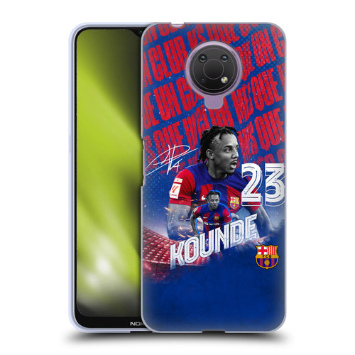 FC Barcelona 2023/24 First Team Jules Koundé Soft Gel Case for Nokia G10