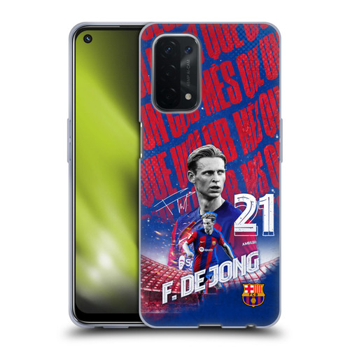 FC Barcelona 2023/24 First Team Frenkie de Jong Soft Gel Case for OPPO A54 5G