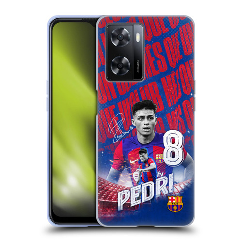 FC Barcelona 2023/24 First Team Pedri Soft Gel Case for OPPO A57s