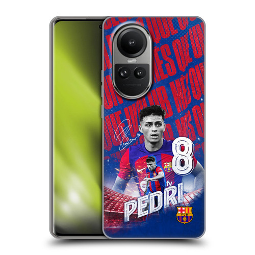 FC Barcelona 2023/24 First Team Pedri Soft Gel Case for OPPO Reno10 5G / Reno10 Pro 5G