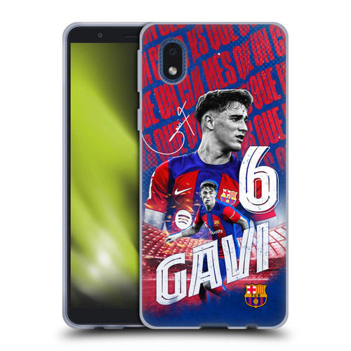 FC Barcelona 2023/24 First Team Gavi Soft Gel Case for Samsung Galaxy A01 Core (2020)