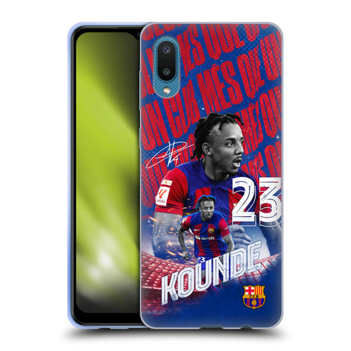 FC Barcelona 2023/24 First Team Jules Koundé Soft Gel Case for Samsung Galaxy A02/M02 (2021)