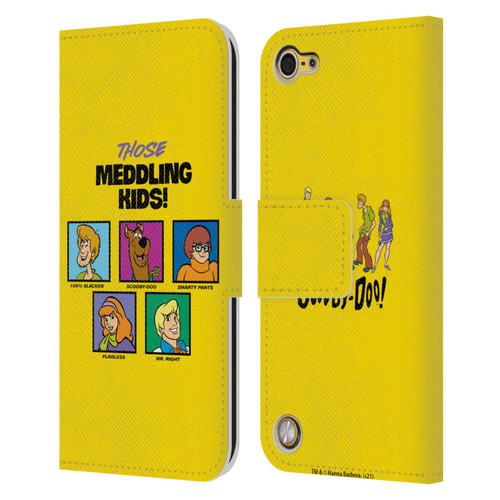 Scooby-Doo Mystery Inc. Meddling Kids Leather Book Wallet Case Cover For Apple iPod Touch 5G 5th Gen
