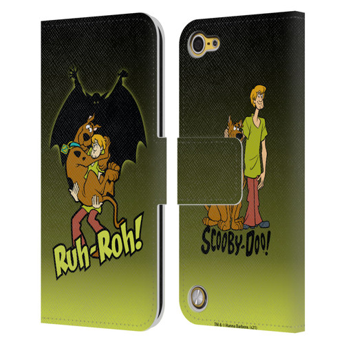 Scooby-Doo Mystery Inc. Ruh-Roh Leather Book Wallet Case Cover For Apple iPod Touch 5G 5th Gen