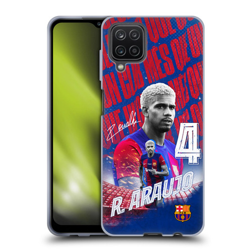 FC Barcelona 2023/24 First Team Ronald Araújo Soft Gel Case for Samsung Galaxy A12 (2020)