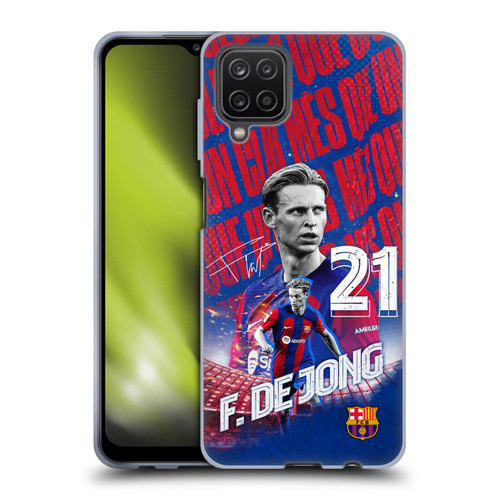 FC Barcelona 2023/24 First Team Frenkie de Jong Soft Gel Case for Samsung Galaxy A12 (2020)