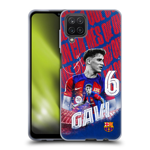 FC Barcelona 2023/24 First Team Gavi Soft Gel Case for Samsung Galaxy A12 (2020)